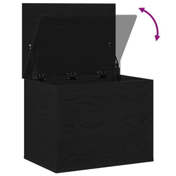 vidaXL Úložná krabica s viečkom Čierny dub 60x42x46 cm Inžinierske drevo – Obrázok 10