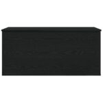 vidaXL Úložná krabica s vekom Čierny dub 100x42x46 cm Kompozitné drevo – Obrázok 6