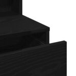 vidaXL Toaletný stolík so zrkadlom a LED svetlami Čierny dub z engineered wood – Obrázok 7