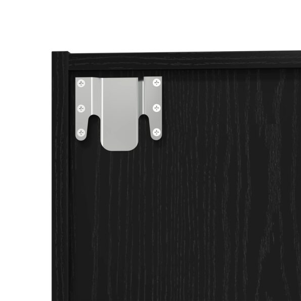 vidaXL Skrinka na knihy/TV skrinka Čierny dub 36x30x143 cm – Obrázok 7