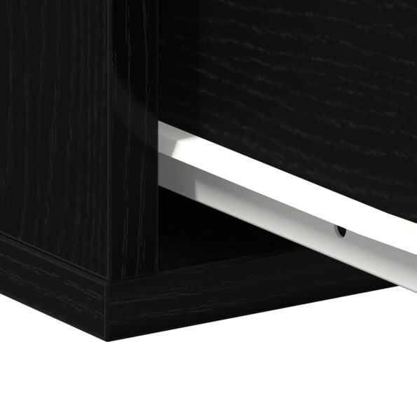 vidaXL Nočné stolíky 2 ks Čierne Dub 40x30x30 cm Z materiálu kompozitné drevo – Obrázok 11