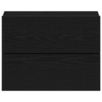 vidaXL Nočné stolíky 2 ks Čierne Dub 40x30x30 cm Z materiálu kompozitné drevo – Obrázok 7