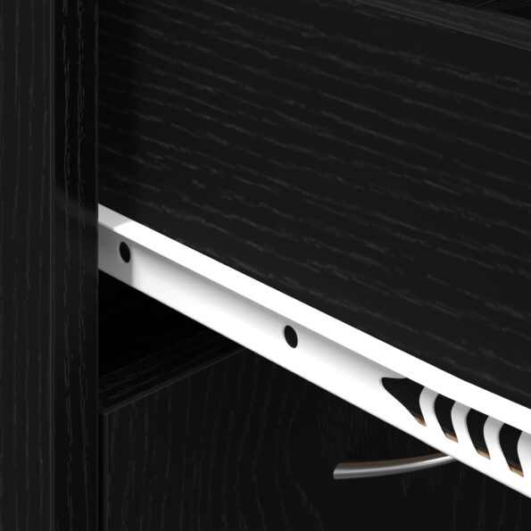 vidaXL Skriňa na topánky Čierny dub 60x35x84 cm Syntetické drevo – Obrázok 10