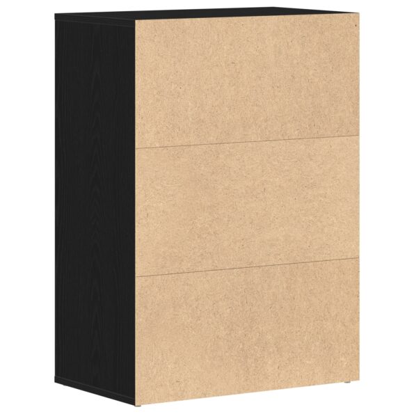 vidaXL Skriňa na topánky Čierny dub 60x35x84 cm Syntetické drevo – Obrázok 6