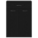 vidaXL Skriňa na topánky Čierny dub 60x35x84 cm Syntetické drevo – Obrázok 7