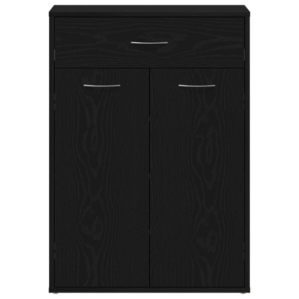 vidaXL Skriňa na topánky Čierny dub 60x35x84 cm Syntetické drevo – Obrázok 7