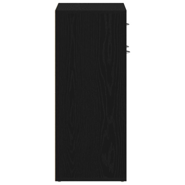 vidaXL Skriňa na topánky Čierny dub 60x35x84 cm Syntetické drevo – Obrázok 8