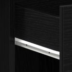 vidaXL Stôl čierny dub 100x50x76 cm z konštruovaného dreva – Obrázok 10