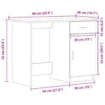 vidaXL Stôl čierny dub 100x50x76 cm z konštruovaného dreva – Obrázok 11
