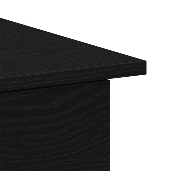 vidaXL Stôl čierny dub 100x50x76 cm z konštruovaného dreva – Obrázok 9