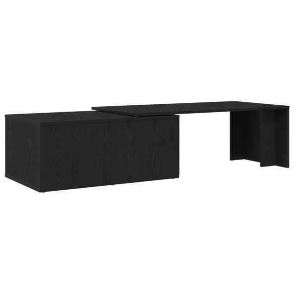 862478_8.jpg vidaXL Konferenčný stolík Čierny dub 150x50x35 cm Kompozitné drevo – Obrázok 8