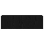 vidaXL Čierny dub nástenný televizný kabinet 100x30x30 cm z inžinierskeho dreva – Obrázok 7