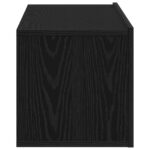 vidaXL Čierny dub nástenný televizný kabinet 100x30x30 cm z inžinierskeho dreva – Obrázok 8