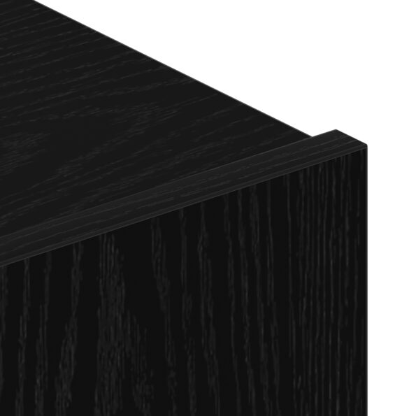 vidaXL Čierny dub nástenný televizný kabinet 100x30x30 cm z inžinierskeho dreva – Obrázok 9