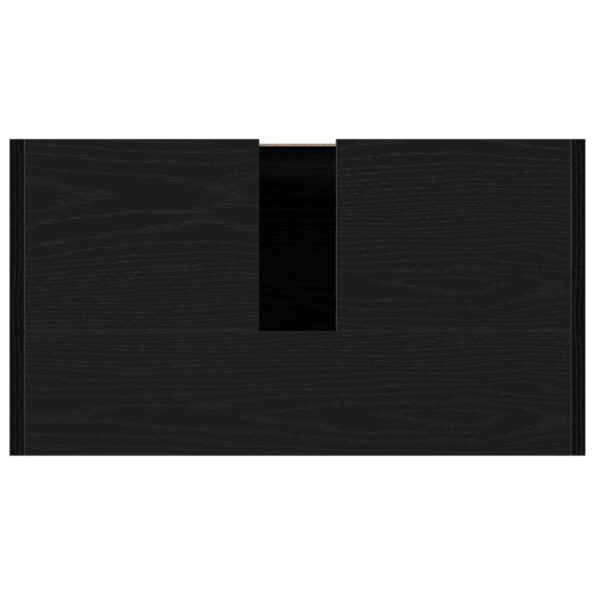 vidaXL Kúpeľňová skriňa so zrkadlom, čierny dub, 60x33x61 cm, z kvalitného dreva – Obrázok 9