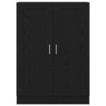 vidaXL Knižnica Čierna Dub 82,5x30,5x115 cm Umelé drevo – Obrázok 7