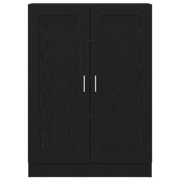 vidaXL Knižnica Čierna Dub 82,5x30,5x115 cm Umelé drevo – Obrázok 7