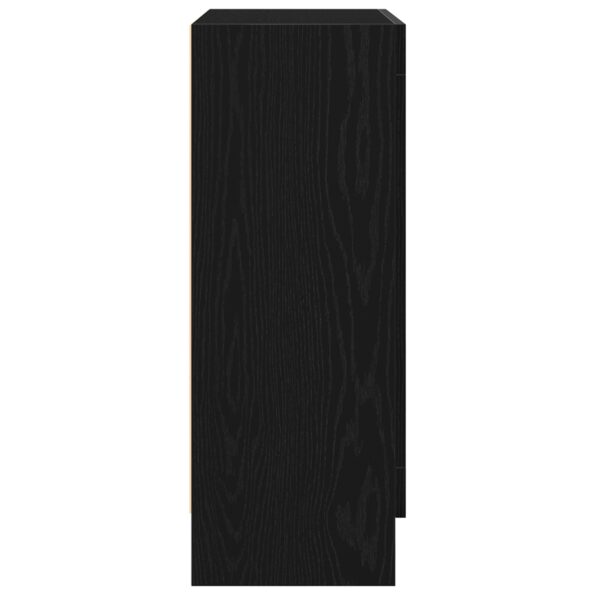 vidaXL Knižnica Čierny Dub 82,5x30,5x80 cm Z dreva – Obrázok 8