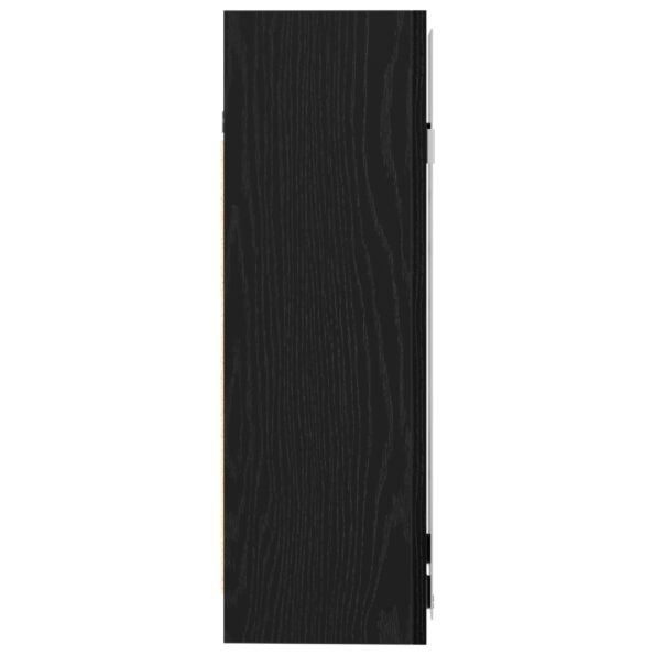 vidaXL Zrkadlový kúpeľňový kabinet Čierny dub 62,5x20,5x64cm z kompozitného dreva – Obrázok 8