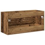 vidaXL Kúpeľňová skrinka pod umývadlo Staré drevo 100x38,5x48 cm Umelé drevo – Obrázok 8