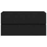 vidaXL Skrinka pod umývadlo Čierny dub 90x38,5x45 cm Kompozitné drevo – Obrázok 6