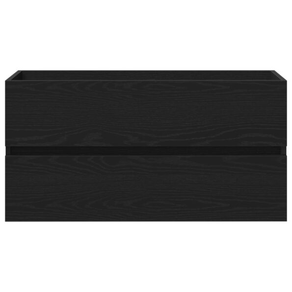 vidaXL Skrinka pod umývadlo Čierny dub 90x38,5x45 cm Kompozitné drevo – Obrázok 6