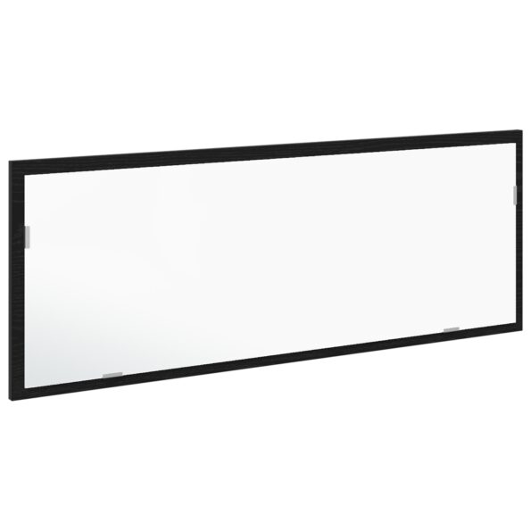 vidaXL LED zrkadlo do kúpeľne čierne dub 100x8,5x37 cm z inžinierovaného dreva – Obrázok 4