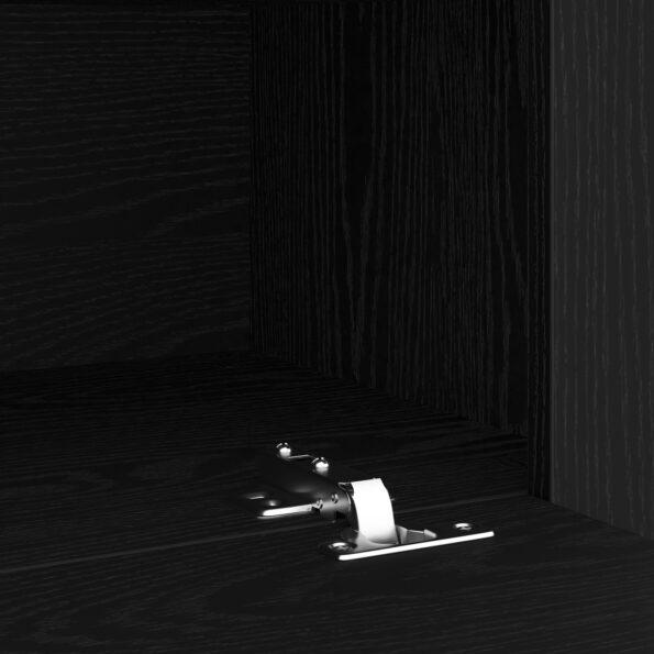 vidaXL TV skrinka s LED čierny dub 120x35x40 cm z inžinierskeho dreva – Obrázok 10