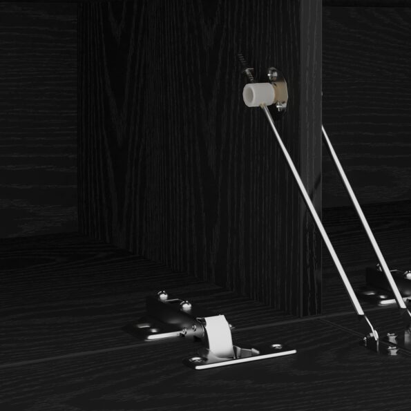 vidaXL TV skrinka s LED čierny dub 120x35x40 cm kompozitné drevo – Obrázok 10