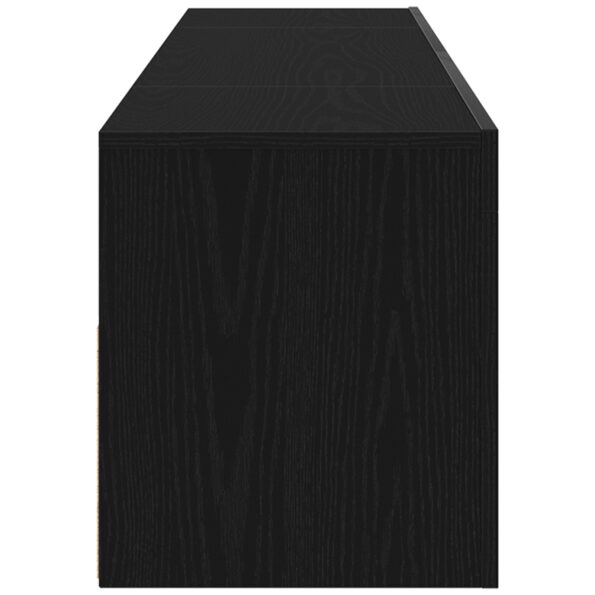 vidaXL TV skrinka s LED čierny dub 120x35x40 cm kompozitné drevo – Obrázok 8