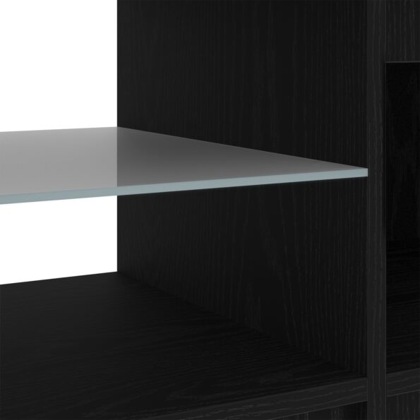 862563_12.jpg vidaXL Televízny stolík s LED svetlami, čierny dub, 140x40x35,5 cm, z kvalitného dreva – Obrázok 12