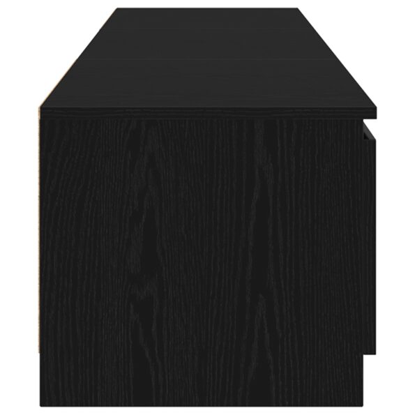 862563_8.jpg vidaXL Televízny stolík s LED svetlami, čierny dub, 140x40x35,5 cm, z kvalitného dreva – Obrázok 8