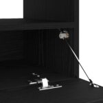 vidaXL TV skrinka s LED osvetlením, čierny dub, 100x35x40 cm, kompozitné drevo – Obrázok 11