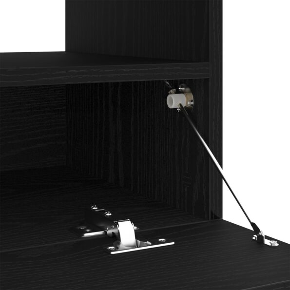 vidaXL TV skrinka s LED osvetlením, čierny dub, 100x35x40 cm, kompozitné drevo – Obrázok 11