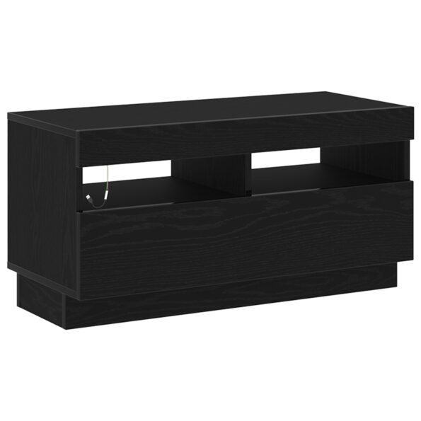 862566_2.jpg vidaXL TV skrinka s LED osvetlením, čierny dub, 80x35x40 cm, kompozitné drevo – Obrázok 2