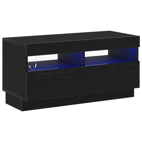 862566_5.jpg vidaXL TV skrinka s LED osvetlením, čierny dub, 80x35x40 cm, kompozitné drevo – Obrázok 5