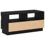 vidaXL TV skrinka s LED osvetlením, čierny dub, 80x35x40 cm, kompozitné drevo – Obrázok 6