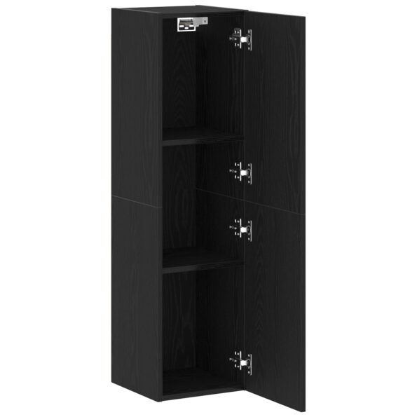 862572_2.jpg vidaXL TV skrinka čierna dub 30,5x30x110 cm z inžinierskeho dreva – Obrázok 2