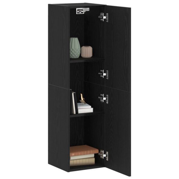 862572_3.jpg vidaXL TV skrinka čierna dub 30,5x30x110 cm z inžinierskeho dreva – Obrázok 3