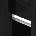 vidaXL Nočný stolík Čierny 40x30x39 cm z kompozitného dreva – Obrázok 10