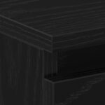 vidaXL Nočný stolík Čierny 40x30x39 cm z kompozitného dreva – Obrázok 9