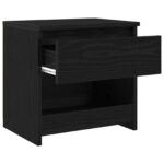 vidaXL Nočné stolíky 2 ks Čierne Dub 40x30x39 cm Kompozitné drevo – Obrázok 2
