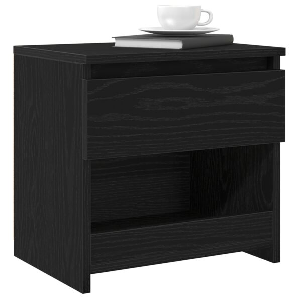 862575_3.jpg vidaXL Nočné stolíky 2 ks Čierne Dub 40x30x39 cm Kompozitné drevo – Obrázok 3