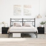 vidaXL Nočné stolíky 2 ks Čierne Dub 40x30x39 cm Kompozitné drevo – Obrázok 4