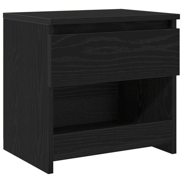 862575_5.jpg vidaXL Nočné stolíky 2 ks Čierne Dub 40x30x39 cm Kompozitné drevo – Obrázok 5
