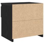 vidaXL Nočné stolíky 2 ks Čierne Dub 40x30x39 cm Kompozitné drevo – Obrázok 7
