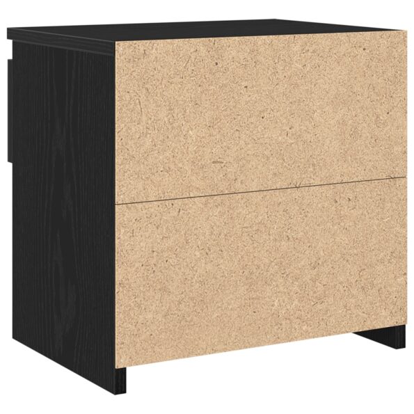 862575_7.jpg vidaXL Nočné stolíky 2 ks Čierne Dub 40x30x39 cm Kompozitné drevo – Obrázok 7