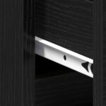 vidaXL Nočný stolík so drevenou nohou čierny dub 40x35x69 cm – Obrázok 10