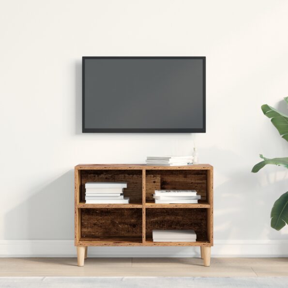 vidaXL TV kabinet so starou drevenou nohou 69.5x30x50 cm – Obrázok 4