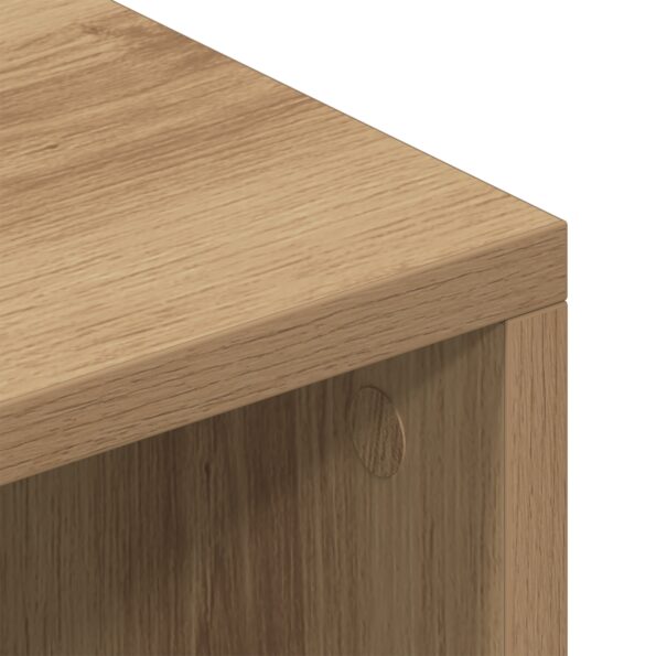 vidaXL TV kabinet Dubový masív 69.5x30x50 cm Kompozitné drevo – Obrázok 8